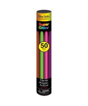 Multicolored Glow Sticks Mega Pack (50)