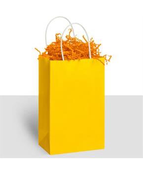 Kraft Handle Bags Yellow (10)