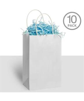 Kraft Handle Bags White (10)