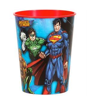 Justice League 16oz Plastic Favor Cup