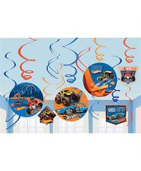 Hot Wheels Wild Racer Foil Swirl Decoration