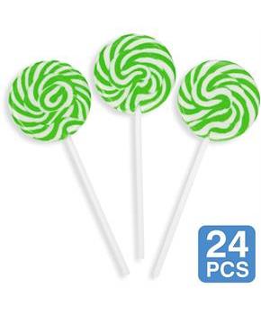 Green Swirl 2 Lollipops (24)