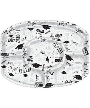 Graduation Sectional Plastic Platter (1)