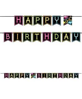 Glow Party Ribbon Banner
