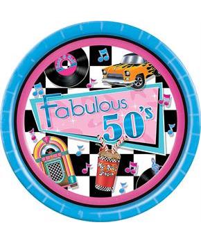 Fabulous 50s Luncheon 9 Plates (8)