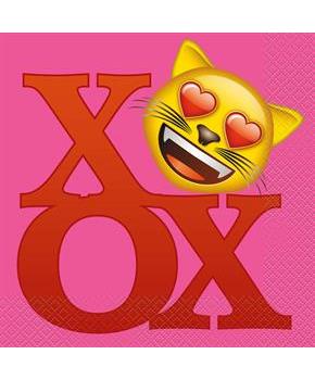 Emoji Pink Luncheon Napkins (16)