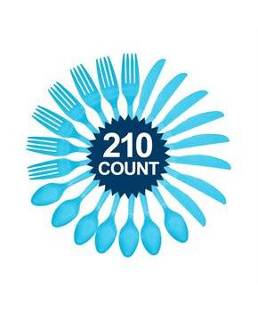 Bright Blue Cutlery Set (210)