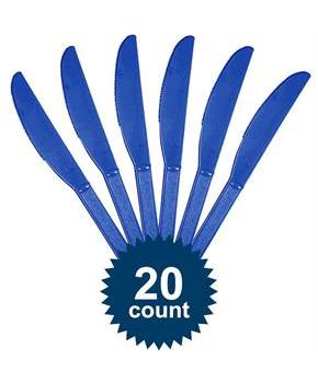 Blue Plastic Knives
