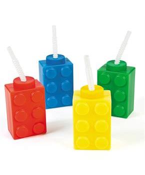 Block Party 8 Cups W/ Lid & Straw