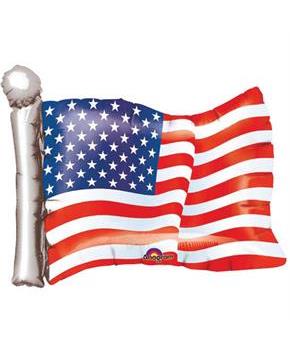 American Flag 27 Shape Foil Balloon (1)
