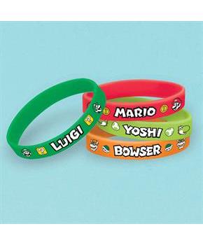 Super Mario Rubber Bracelet Favors (4)