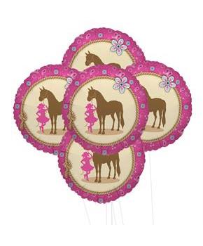 Western Cowgirl Party (pack of 5) Foil Balloon Kit 18"
