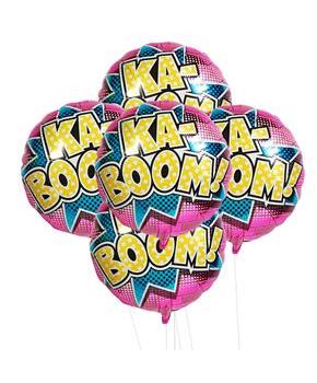 Superhero Girl 5pc Foil Balloon Kit 18"