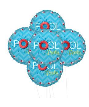 Splashin Pool Party  Foil Balloon Kit 18"