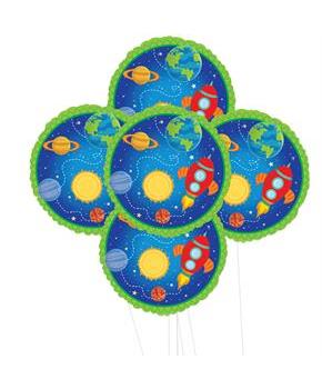 Rocket to Space 5pc Foil Balloon Kit 18" 