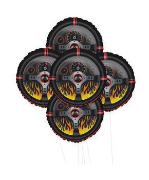 Racecar Racing Party 5pc Foil Balloon Kit 18" 
