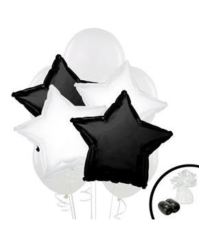 Black & White Balloon Bouquet