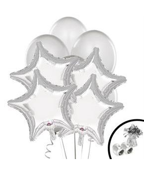 Silver Balloon Bouquet