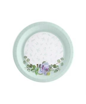Floral Succulents Dessert Plate (8)