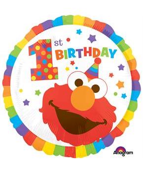 Sesame Street 1st Birthday 17" Balloon (Each)