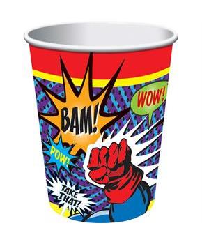 Superhero 9 Oz Cups (8 Pack)
