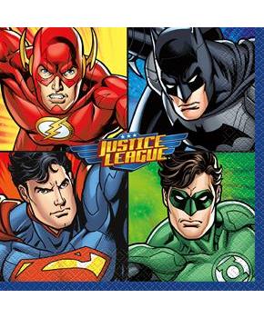 Justice League Luncheon Napkins (16 Count)