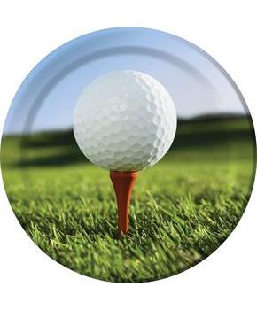 Golf 9" Luncheon Plates (8 Pack)
