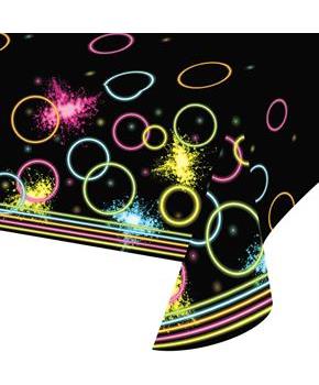 Glow Party Plastic Tablecover