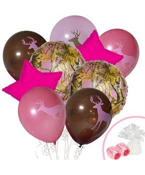 Pink Camo Balloon Bouquet