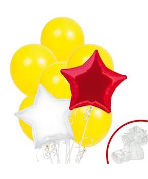 Red & Yellow Balloon Bouquet