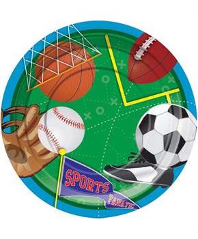 Sports Party 7 Dessert Plates (8)