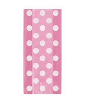 Hot Pink Dots Cello Favor Bags (20 Pack)