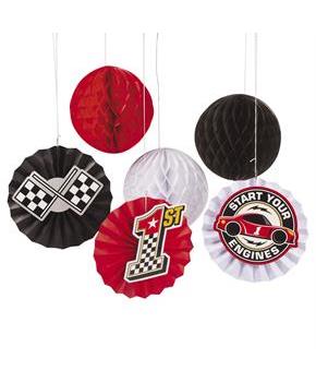Racecar Birthday Hanging Fans(12)
