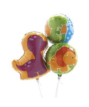 Little Dino Mylar Foil Balloons (3)