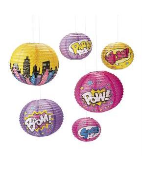 Superhero Girl Paper Lanterns (6)