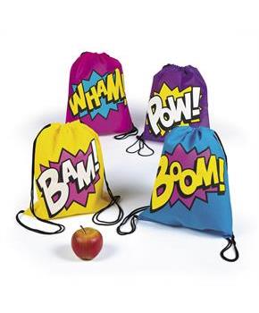 Superhero Girl Drawstring Backpacks(12)