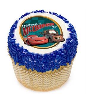 Disney Cars 2" Edible Cupcake Topper (12 Images)