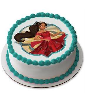 Elena of Avalor 7.5" Round Edible Cake Topper (Each)