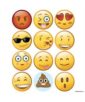 Emoji Faces Stickers (Sheet of 12)