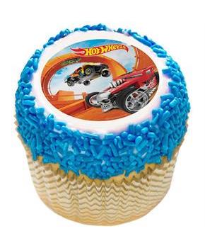 Hot Wheels 2" Edible Cupcake Topper (12 Images)
