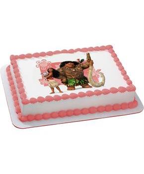 Moana Quarter Sheet Edible Cake Topper (Each)
