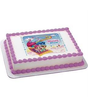 Shimmer and Shine Quarter Sheet Edible Cake Topper (Each)