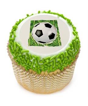 Soccer 2" Edible Cupcake Topper (12 Images)
