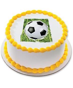 Soccer 7.5" Round Edible Cake Topper (Each)