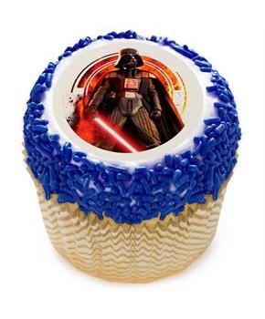 Star Wars Darth Vadar 2" Edible Cupcake Topper (12 Images)