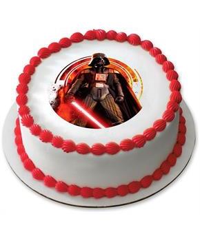 Star Wars Darth Vadar 7.5" Round Edible Cake Topper (Each)
