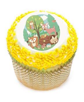 Woodland Buddies 2" Edible Cupcake Topper
