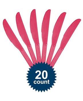 Hot Pink Plastic Knives