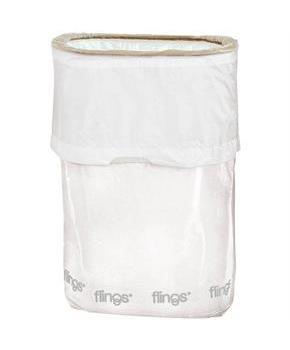White Recycle Pop-up Trash Bin (each)