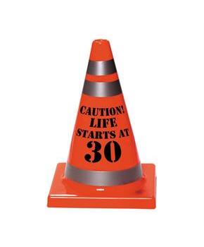 30th Birthday Plastic Cone Decoration (each)